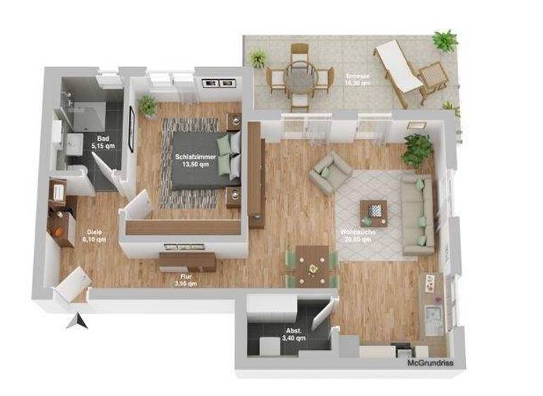 Wohnung zur Miete - Erstbezug 1.260 € 2 Zimmer 69,8 m² frei ab 01.04.2026 Hermann-Wrede-Weg 14 Weststadt Lüneburg 21339