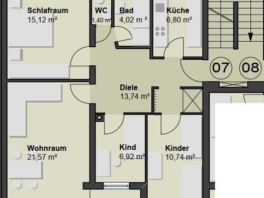 Wohnung zur Miete 735 € 4 Zimmer 79 m² 3 Geschosse frei ab 01.10.2026 Am Leinauer Hang 5 Kaufbeuren Kaufbeuren 87600
