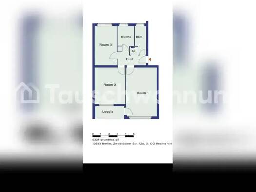 Wohnung zur Miete Tauschwohnung 432 € 3 Zimmer 71 m² 3. Geschoss Spandau Berlin 13583