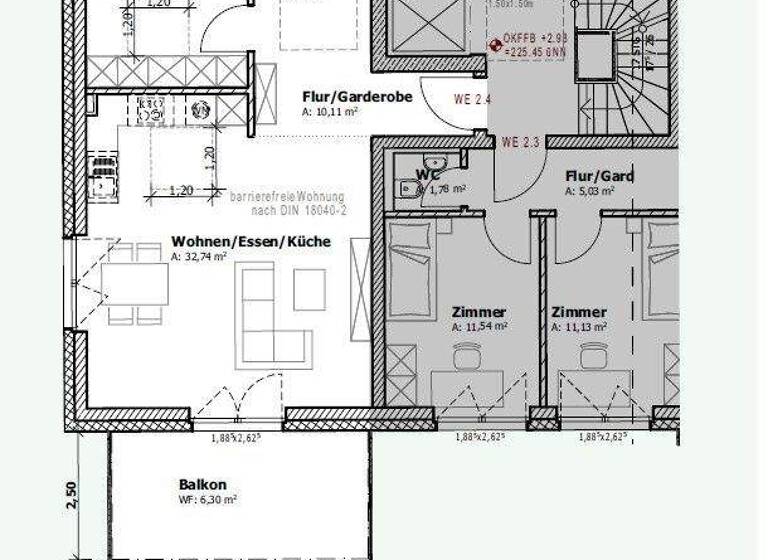 Wohnung zum Kauf - Erstbezug 387.828 € 2 Zimmer 71,8 m² 1. Geschoss Nordöstlicher Stadtteil Schweinfurt 97422