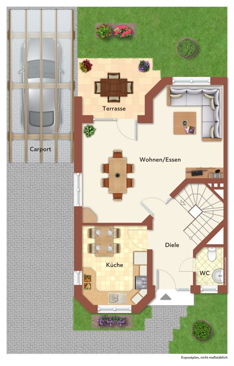 Doppelhaushälfte zum Kauf 239.000 € 4 Zimmer 108,2 m²<br/>Wohnfläche 383 m²<br/>Grundstück Diepholz Diepholz 49356