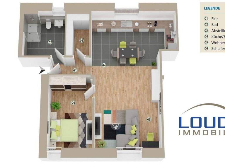 Wohnung zum Kauf 295.000 € 2,5 Zimmer 78,5 m² 1. Geschoss Teningen 79331