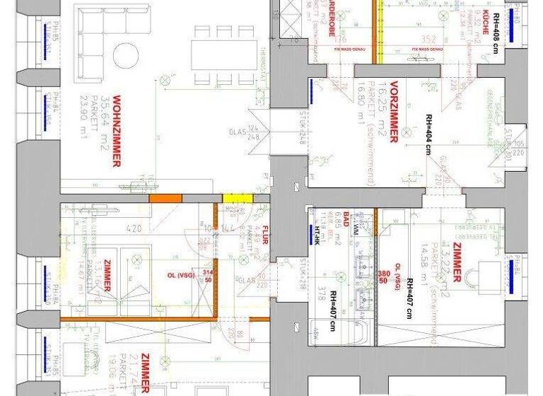 Wohnung zur Miete 1.402 € 4 Zimmer 128,5 m² EG Arsenal 16 Wien 1030