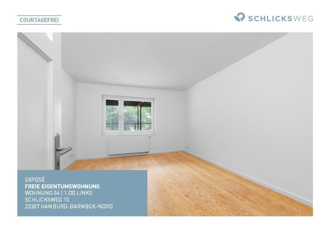 Wohnung zum Kauf provisionsfrei 372.000 € 2 Zimmer 62,1 m²<br/>Wohnfläche ab sofort<br/>Verfügbarkeit Schlicksweg 10 Barmbek - Nord Hamburg 22307