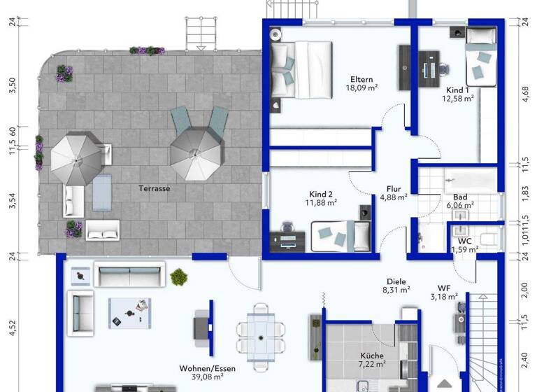Bungalow zum Kauf 480.000 € 4 Zimmer 110 m² 720 m² Grundstück Lörzweiler 55296