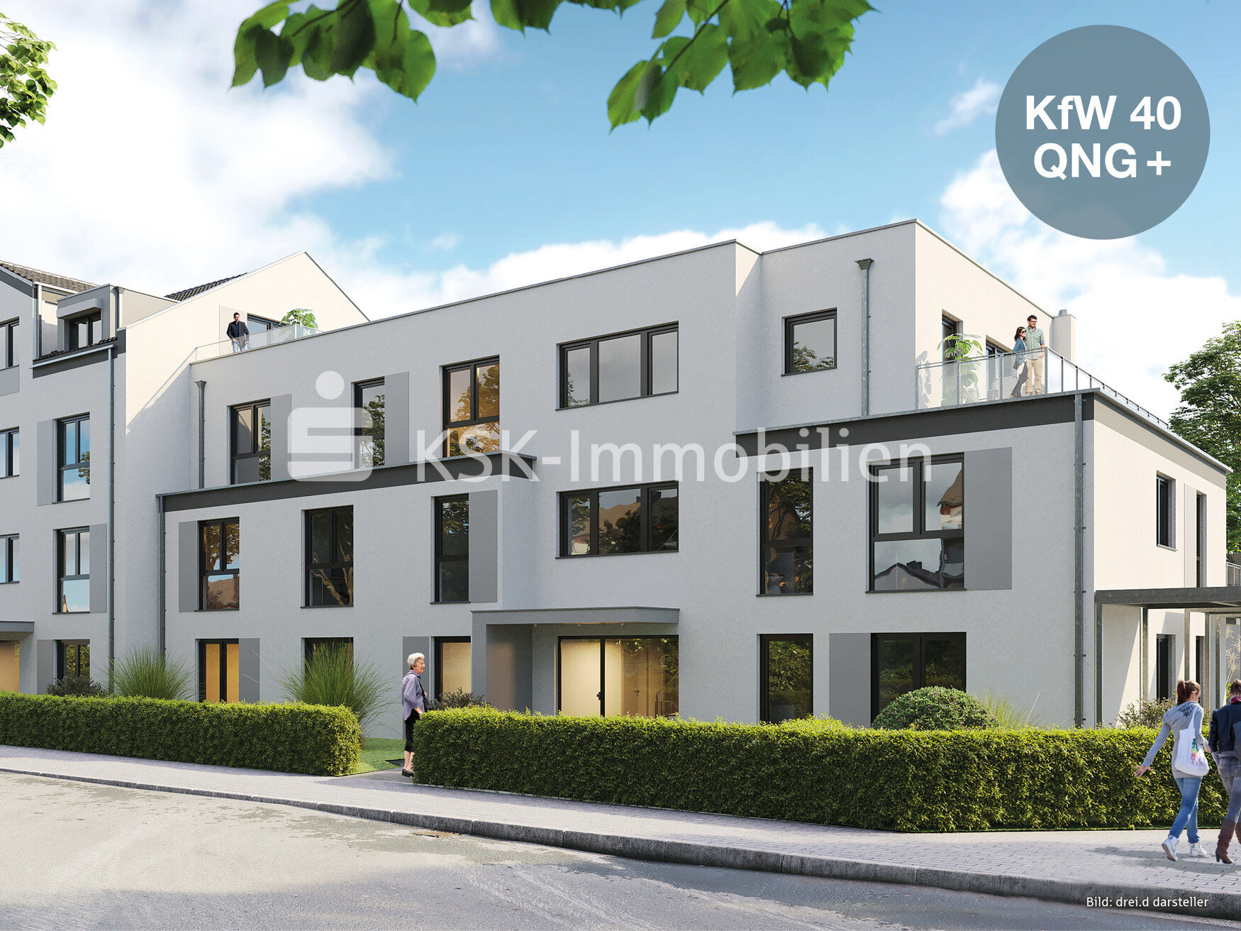 Wohnung zum Kauf 299.000 € 2 Zimmer 56,2 m²<br/>Wohnfläche 1.<br/>Geschoss Oberlar Troisdorf / Oberlar 53842