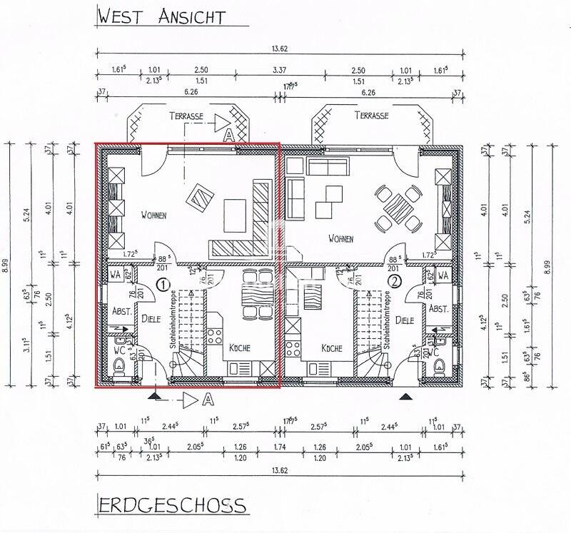 Doppelhaushälfte zum Kauf 239.500 € 4 Zimmer 103 m²<br/>Wohnfläche 256 m²<br/>Grundstück Veenhusen Moormerland 26802