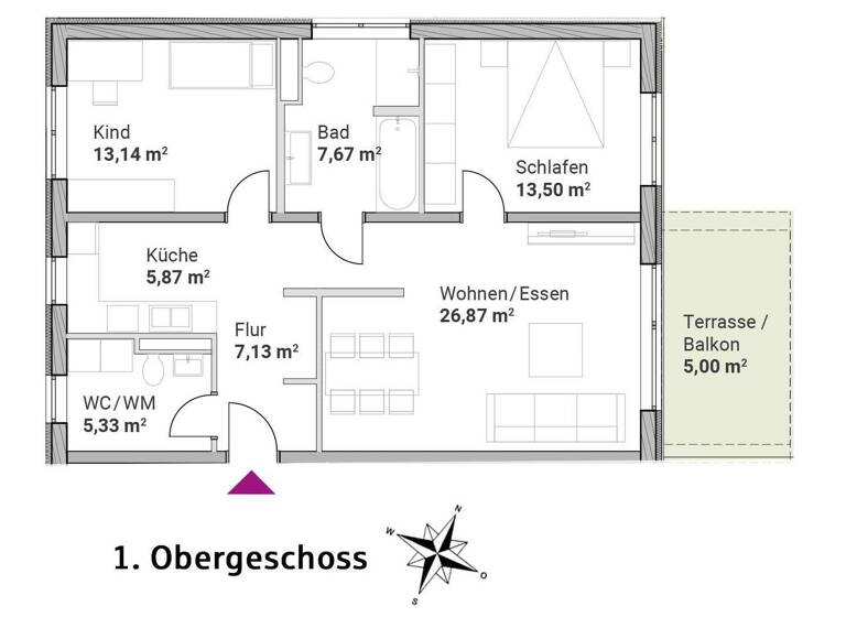 Wohnung zum Kauf provisionsfrei 521.900 € 3 Zimmer 84,5 m² 1. Geschoss Beilngries 92339