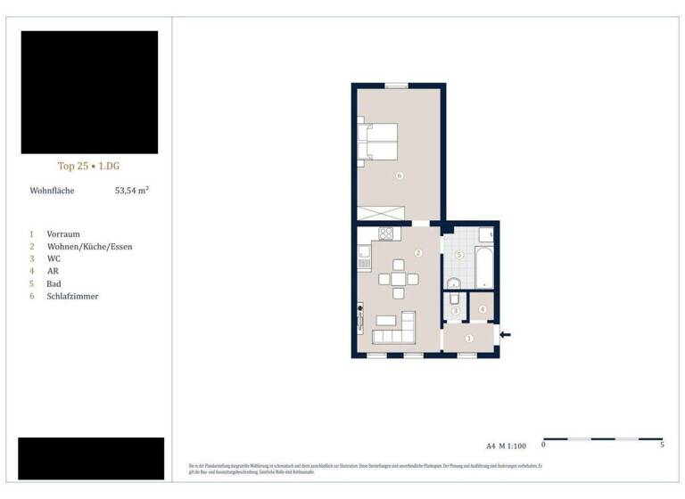 Wohnung zum Kauf 383.000 € 2 Zimmer 53,5 m² 4. Geschoss Wien 1040