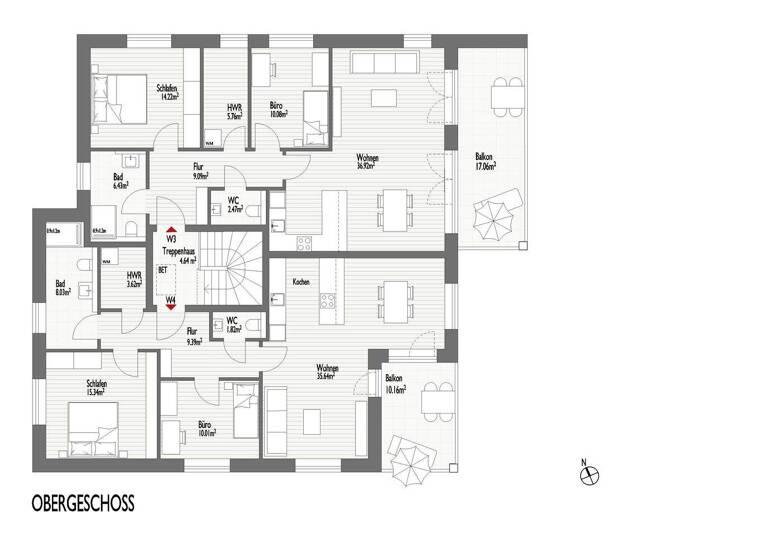 Wohnung zur Miete - Erstbezug 1.140 € 3 Zimmer 88,9 m² 1. Geschoss frei ab 01.07.2026 Wacholderweg Daverden Langwedel 27299