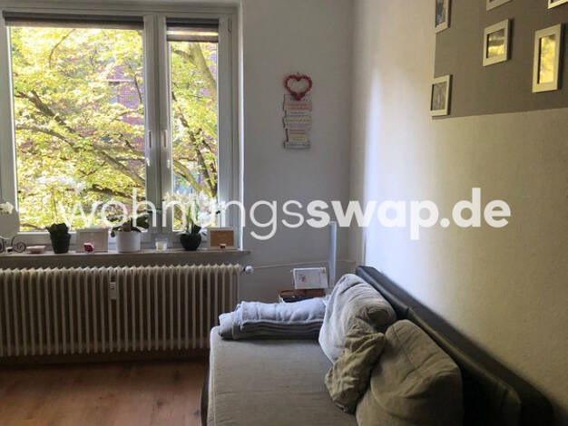 Studio zur Miete Tauschwohnung 650 € 2 Zimmer 50 m² 2. Geschoss Barmbek-Süd Hamburg 22081