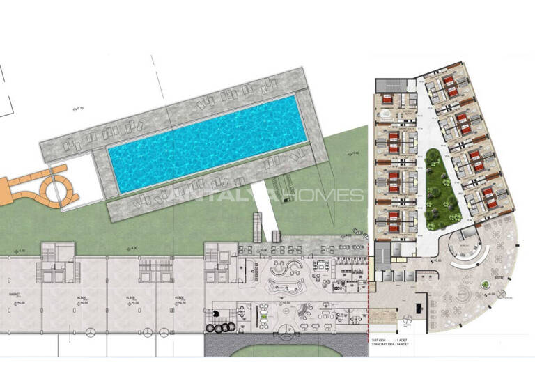 Studio zum Kauf 323.000 € 2 Zimmer 60 m² EG Antalya 07112