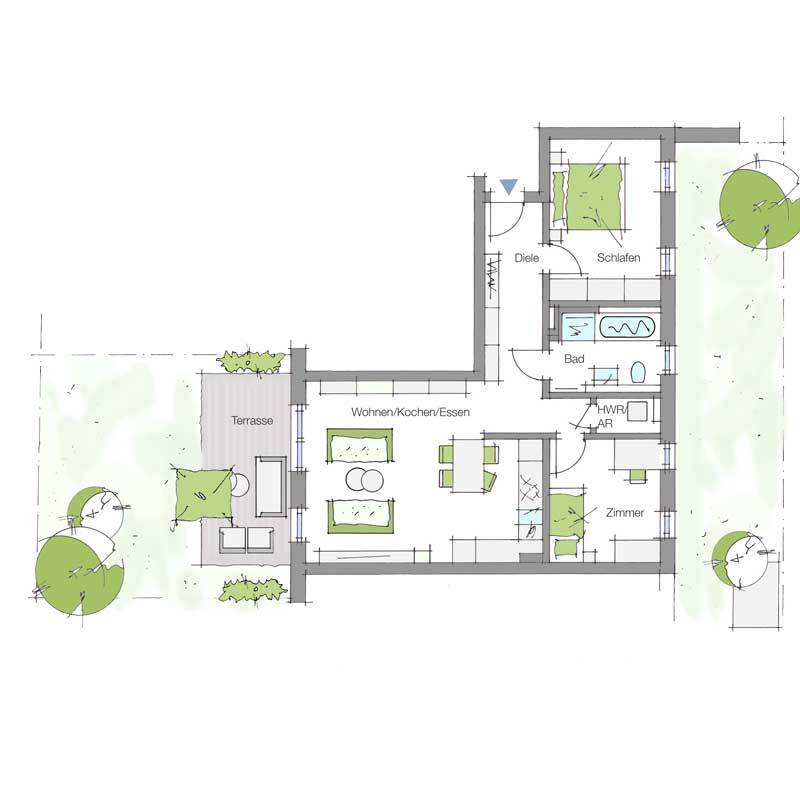 Terrassenwohnung zum Kauf provisionsfrei 675.063 € 81 m²<br/>Wohnfläche 1.<br/>Geschoss ab sofort<br/>Verfügbarkeit Hofmannstr. 112 Stubenloh Erlangen 91052