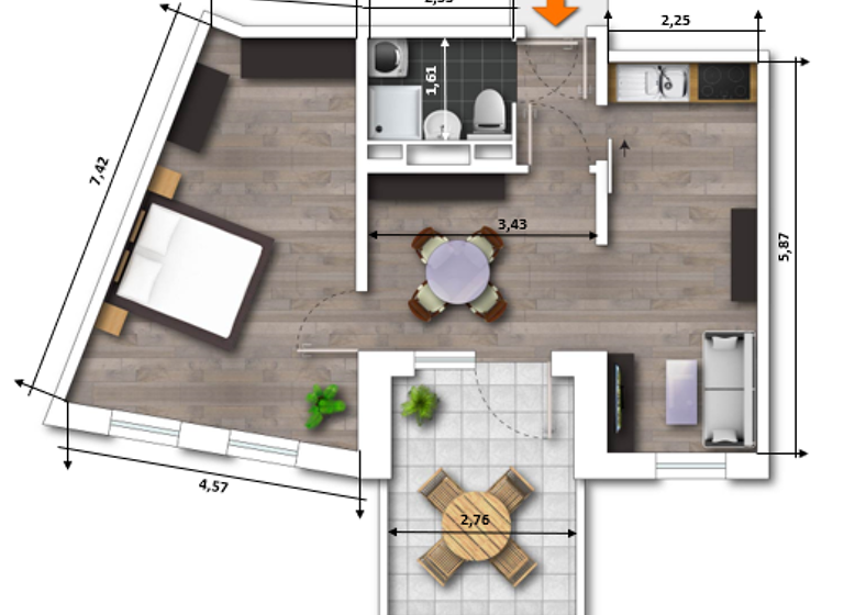 Wohnung zur Miete 400 € 2 Zimmer 53,3 m²<br/>Wohnfläche 4.<br/>Geschoss Wendewehrstraße 70a Mühlhausen Mühlhausen 99974