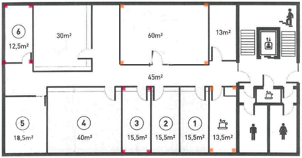 Bürofläche zur Miete 250 € 2 Zimmer 12,5 m²<br/>Bürofläche Oos Baden-Baden 76532