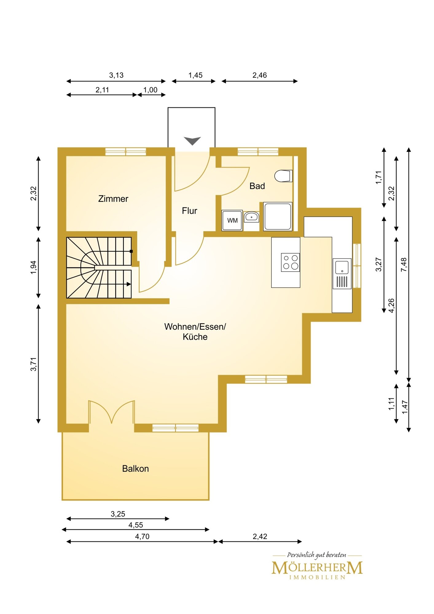 Wohnung zum Kauf provisionsfrei 490.000 € 4 Zimmer 115 m²<br/>Wohnfläche Neustadt Neustadt in Holstein 23730