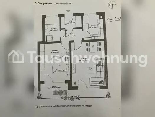 Wohnung zur Miete Tauschwohnung 900 € 2 Zimmer 56 m² 3. Geschoss Sendling-Westpark München 81379