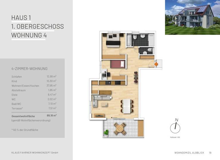 Wohnung zum Kauf - Erstbezug provisionsfrei 408.500 € 3 Zimmer 89 m² frei ab sofort Weilstetten Balingen 72336