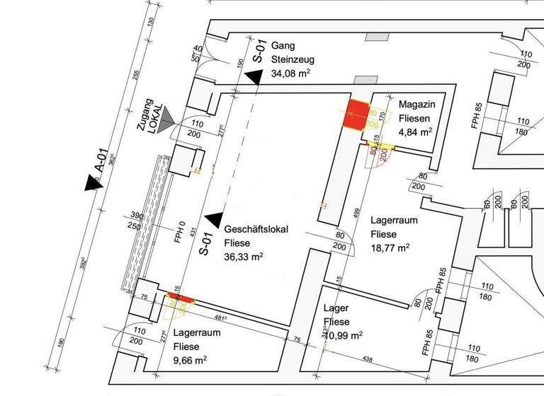 Ladenfläche zur Miete 1.626 € 5 Zimmer 36,3 m² Verkaufsfläche Wien 1030