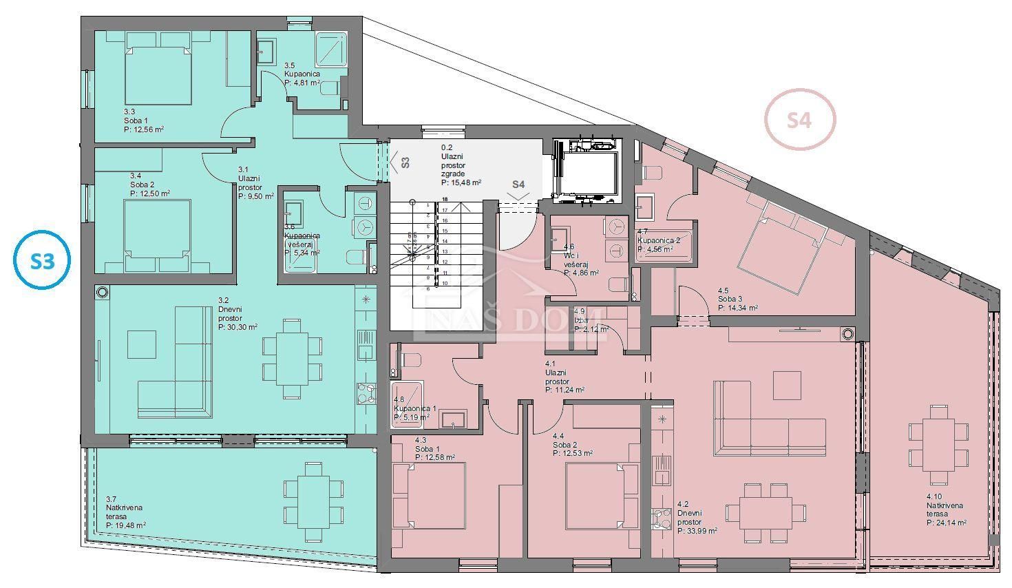 Wohnung zum Kauf 366.000 € 3 Zimmer 131 m²<br/>Wohnfläche Tribunj 22212