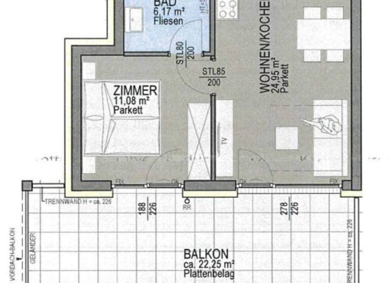 Wohnung zur Miete - Erstbezug 995 € 2 Zimmer 50 m² 1. Geschoss Innere Stadt Klagenfurt am Wörthersee 9020