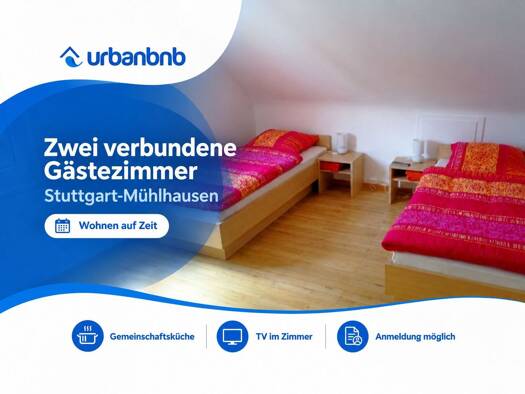 WG-Zimmer zur Miete auf Zeit 690 € 26 m² frei ab 31.12.2026 Arnoldstraße Mühlhausen Stuttgart 70378