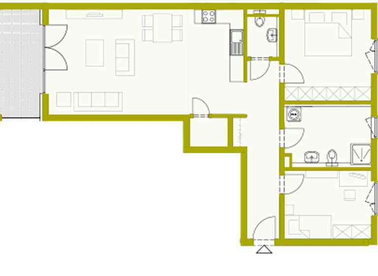 Wohnung zum Kauf provisionsfrei 466.900 € 3 Zimmer 92,9 m² Fließender Sand 3a Großauheim Hanau 63457