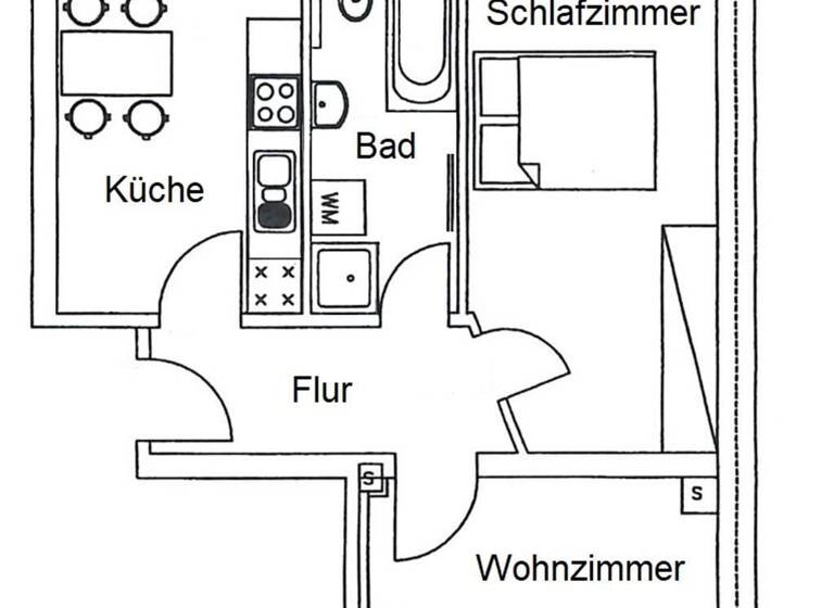 Wohnung zur Miete 345 € 2 Zimmer 62,2 m²<br/>Wohnfläche 1.<br/>Geschoss 01.07.2025<br/>Verfügbarkeit Zeißstraße 60 Hilbersdorf Chemnitz 09131