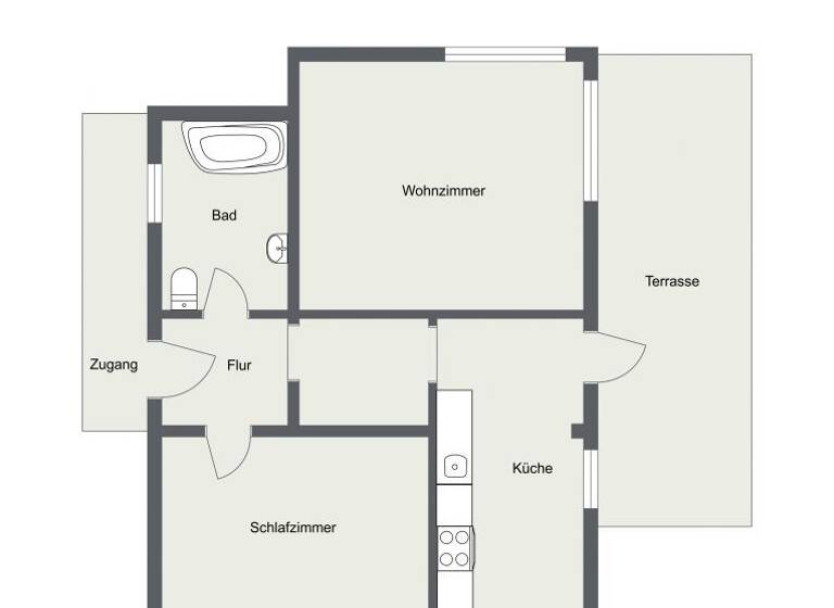 Wohnung zur Miete 400 € 2 Zimmer 60 m²<br/>Wohnfläche Albrechts Suhl 98529