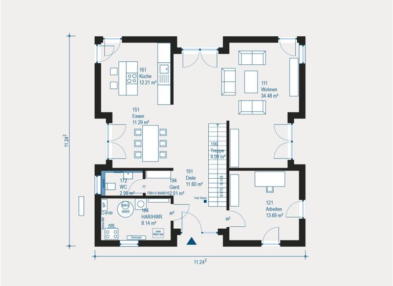 Haus zum Kauf 769.069 € 6 Zimmer 196 m²<br/>Wohnfläche 1.000 m²<br/>Grundstück Altfraunhofen Altfraunhofen 84169