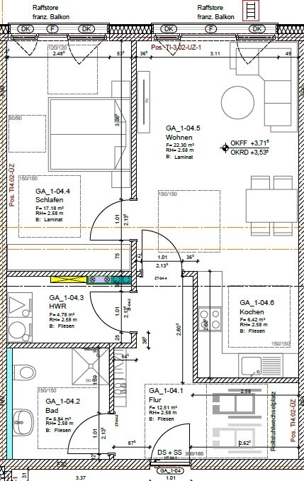 Wohnung zur Miete 875 € 2 Zimmer 70 m²<br/>Wohnfläche EG<br/>Geschoss Meerkamp Oldenburg 26133