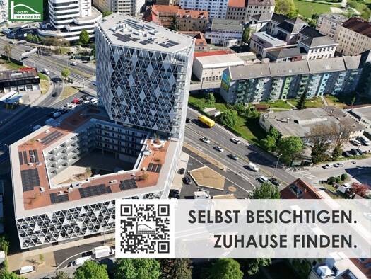 Wohnung zur Miete - Erstbezug 1.302 € 4 Zimmer 100,8 m² 13. Geschoss Kärntner Straße 1 Gries Graz 8020