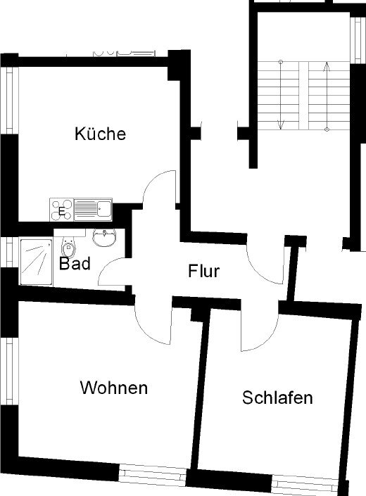 Wohnung zur Miete 362 € 3 Zimmer 54 m²<br/>Wohnfläche EG<br/>Geschoss 01.02.2025<br/>Verfügbarkeit Steinstraße 1 Wanne - Süd Herne 44652