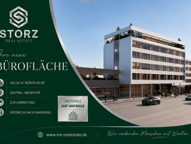 Büro zur Miete provisionsfrei 233,7 m² Bürofläche Wesertor Wesertor 34117