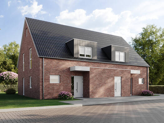 Doppelhaushälfte zum Kauf - Erstbezug 389.000 € 4 Zimmer 100 m² 330 m² Grundstück Wardenburg II-West Wardenburg 26203