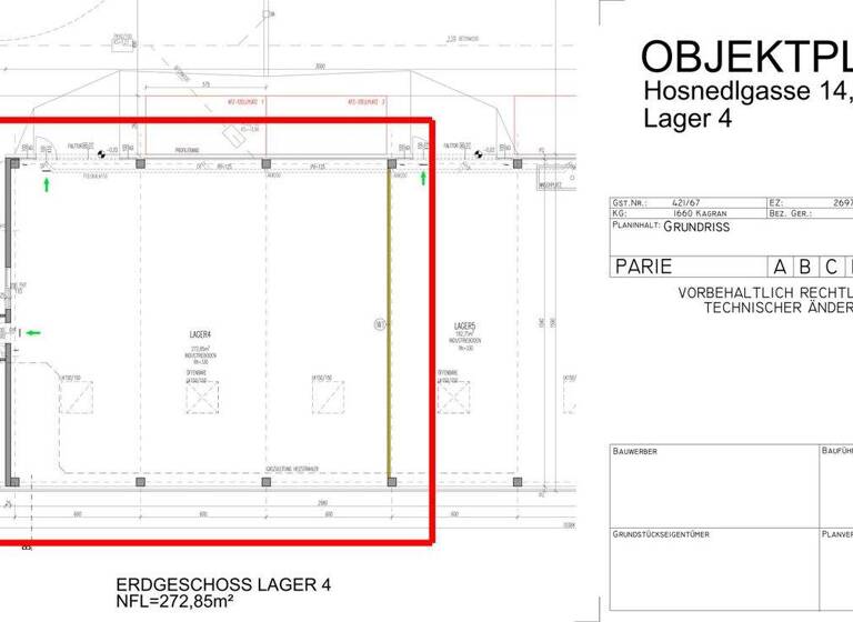 Sonstiges zur Miete 1.910 € 272,9 m² Hosnedlgasse 14 Wien 1220