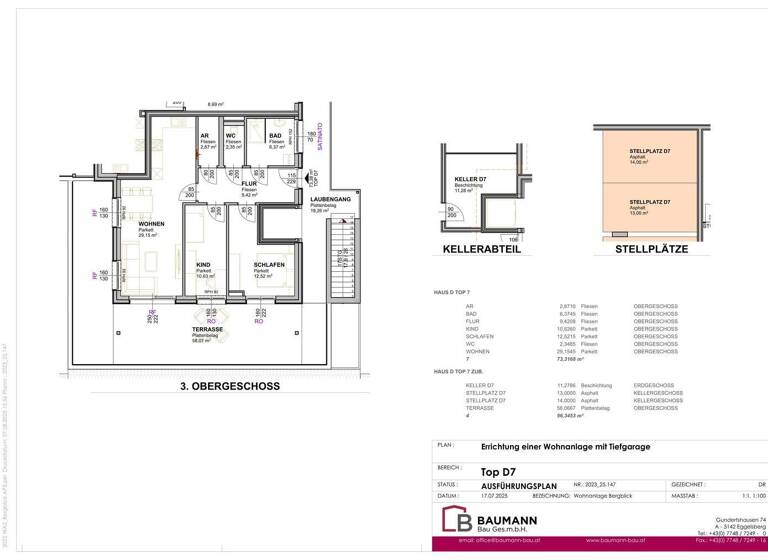 Wohnung zum Kauf - Erstbezug provisionsfrei 408.880 € 3 Zimmer 73,3 m² Weidenweg 18 Eggelsberg 5142
