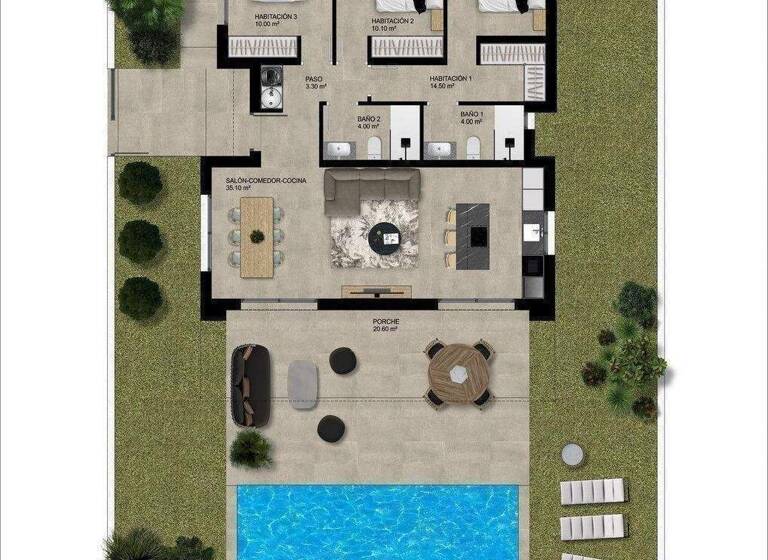 Villa zum Kauf - Erstbezug provisionsfrei 325.900 € 4 Zimmer 108 m² 534 m² Grundstück Hondon de las Nieves