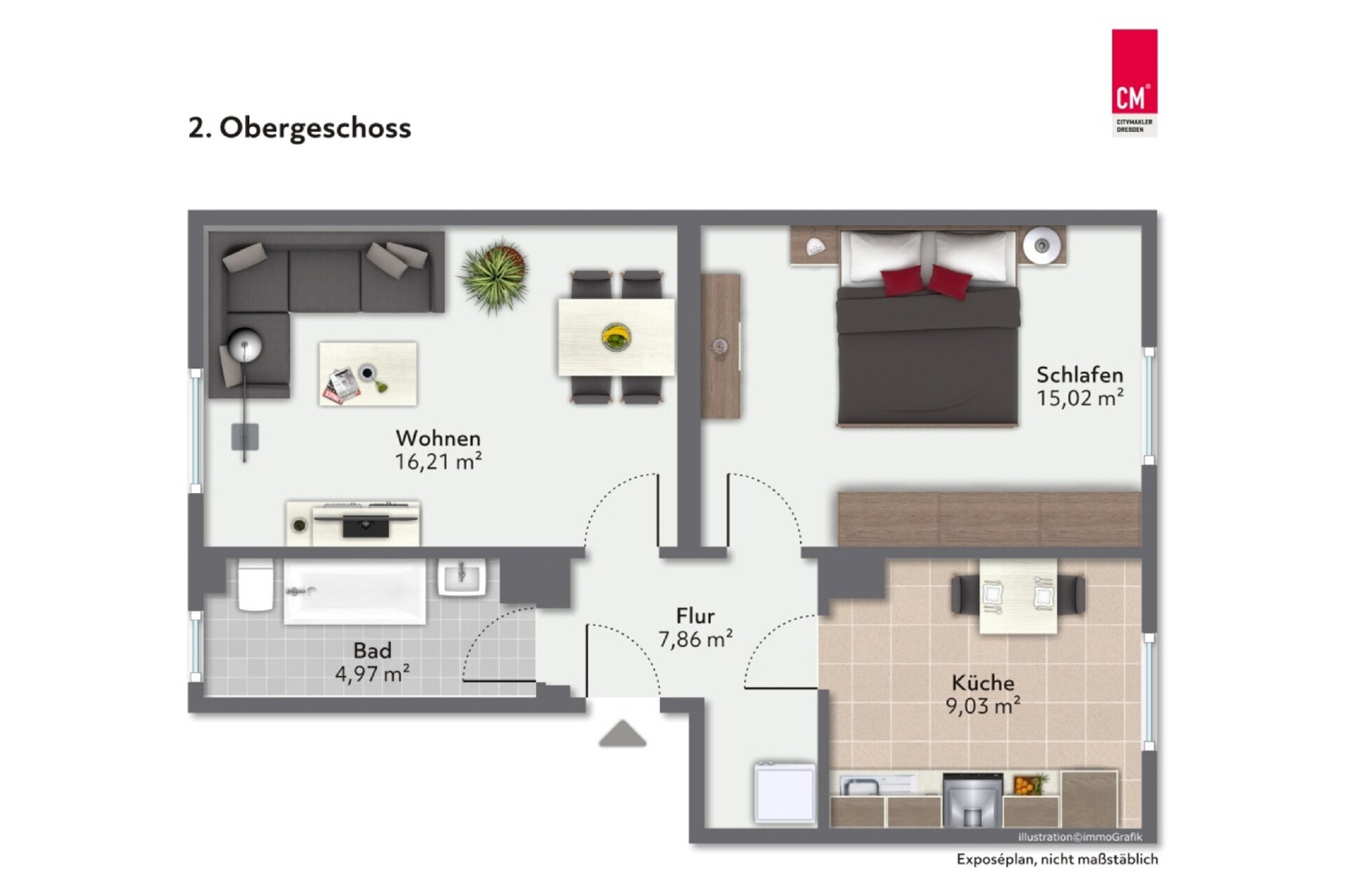 Wohnung zur Miete 450 € 2 Zimmer 50 m²<br/>Wohnfläche 3.<br/>Geschoss 15.01.2025<br/>Verfügbarkeit Emil-Schüller-Straße 5b Radebeul 01445