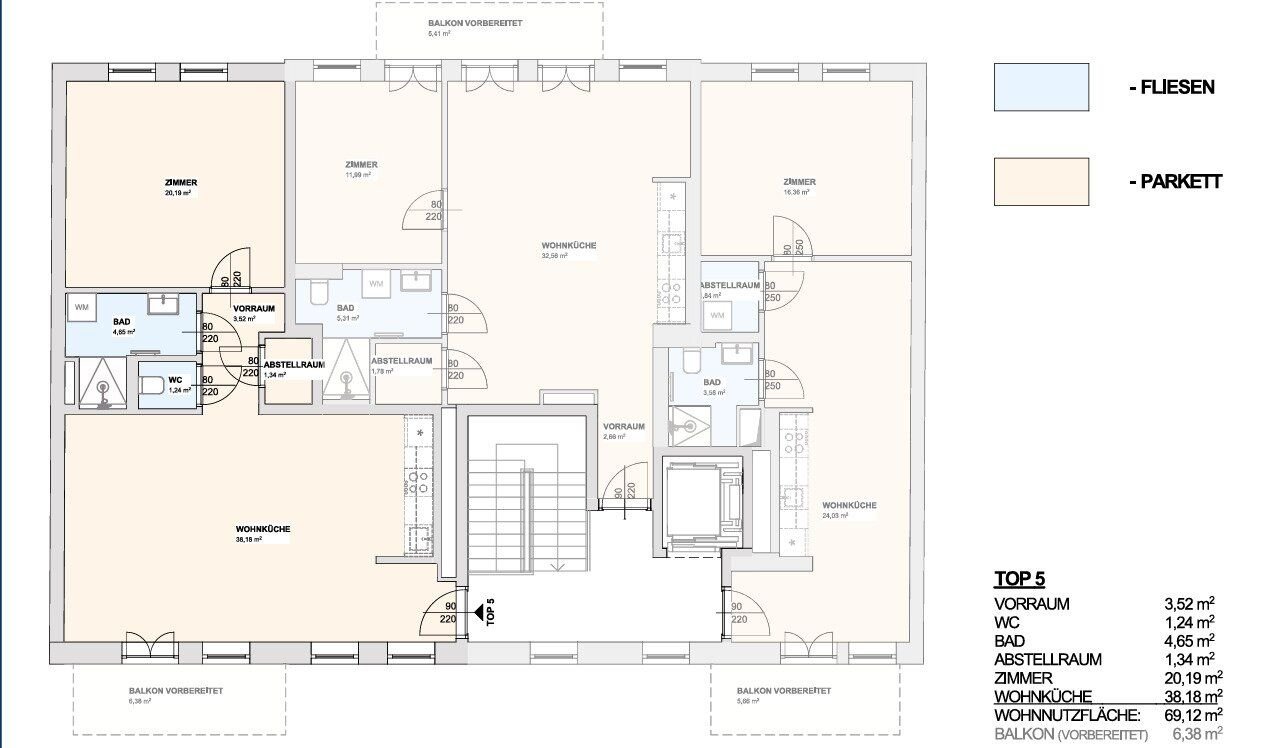 Wohnung zur Miete 864 € 2 Zimmer 69,1 m²<br/>Wohnfläche 2.<br/>Geschoss 01.01.2025<br/>Verfügbarkeit Wien 1140