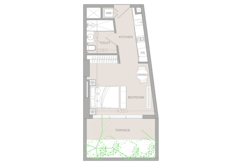 Studio zum Kauf provisionsfrei 203.356 € 1 Zimmer 46,6 m² Dubai