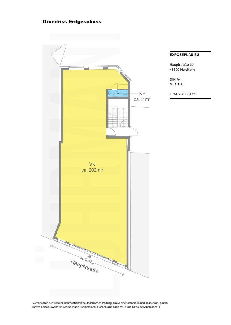 Restaurant zur Miete provisionsfrei 5.500 € 200 m²<br/>Gastrofläche Hauptstraße 36 Wahlbezirk 207 Nordhorn 48527