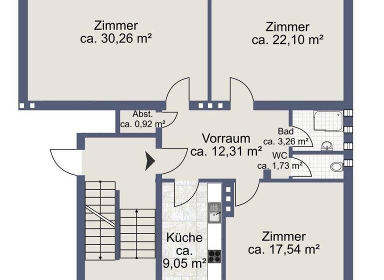 Wohnung zur Miete 777 € 3 Zimmer 97,2 m² EG Oberwart 7400