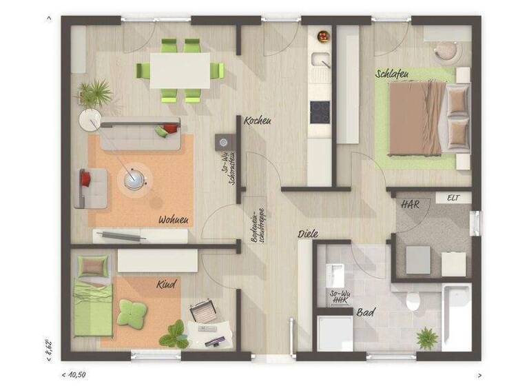 Haus zum Kauf provisionsfrei 229.450 € 3 Zimmer 78 m² Eppelborn 66571