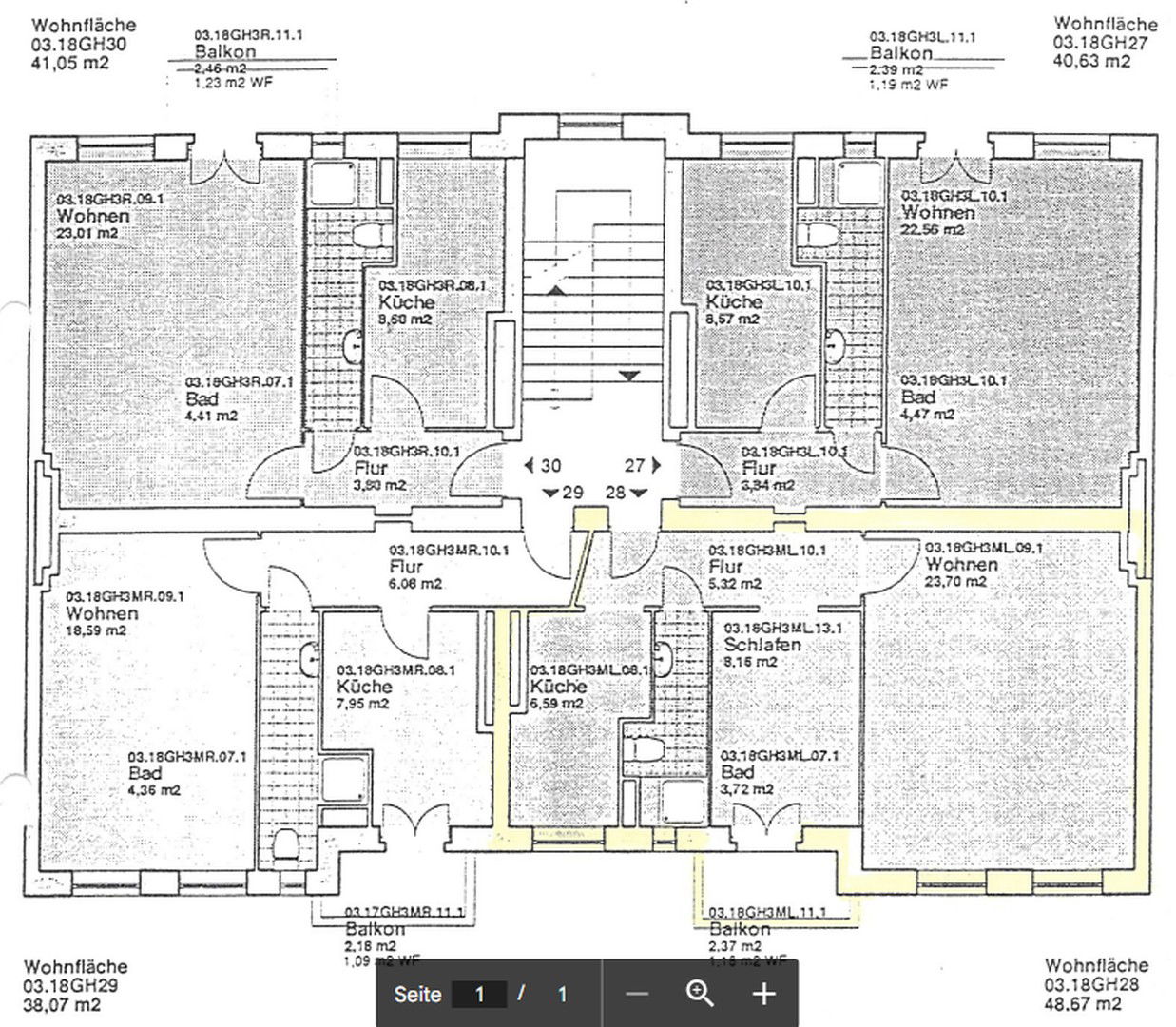 Wohnung zum Kauf provisionsfrei 254.000 € 1,5 Zimmer 49 m²<br/>Wohnfläche 3.<br/>Geschoss Gaillardstr. 18 Pankow Berlin 13187