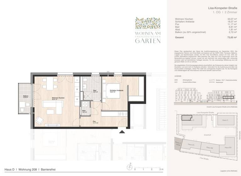 Wohnung zum Kauf - Erstbezug 339.000 € 2 Zimmer 73,7 m² Blumlage Celle 29221