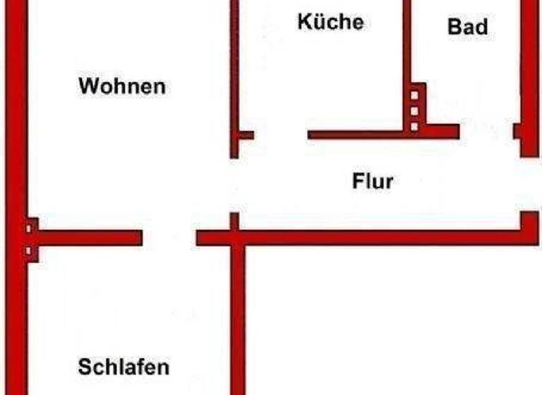 Wohnung zur Miete 500 € 2 Zimmer 62,6 m² 1. Geschoss frei ab sofort Frankenvorstadt Stralsund 18439