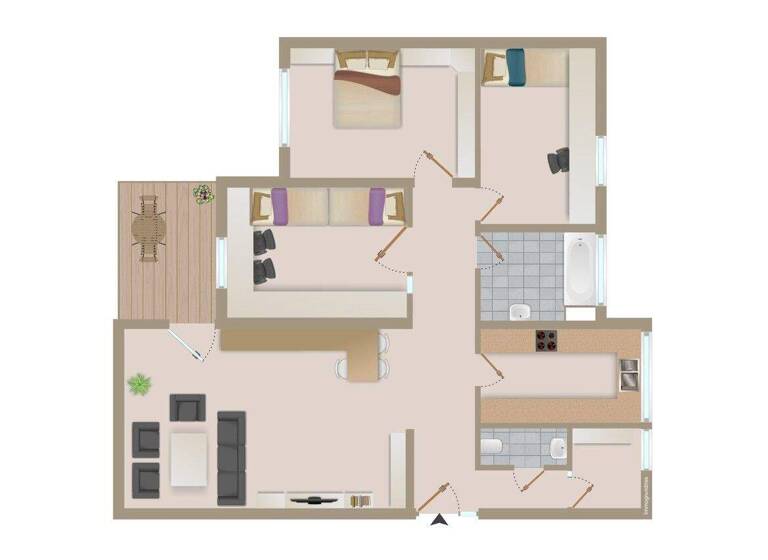 Wohnung zum Kauf 299.000 € 4 Zimmer 104,2 m² 1. Geschoss Friedrich-Schelling-Weg 11 Besigheim 74354