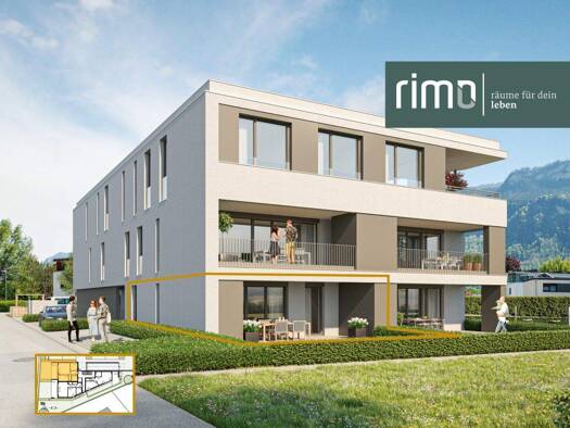 Wohnung zum Kauf - Neubau 469.000 € 3 Zimmer 64,7 m² EG Enderstraße 26 Altach 6844