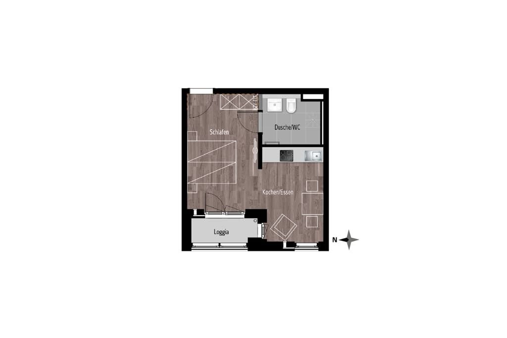 Wohnung zur Miete Wohnen auf Zeit 2.670 € 1 Zimmer 32 m²<br/>Wohnfläche ab sofort<br/>Verfügbarkeit Leopoldstraße Neufreimann München 80804